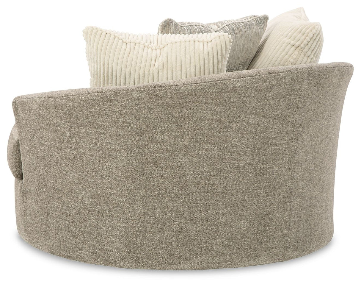 Creswell - Stone - Oversized Swivel Accent Chair by Signature Design by Ashley® | Bel Furniture