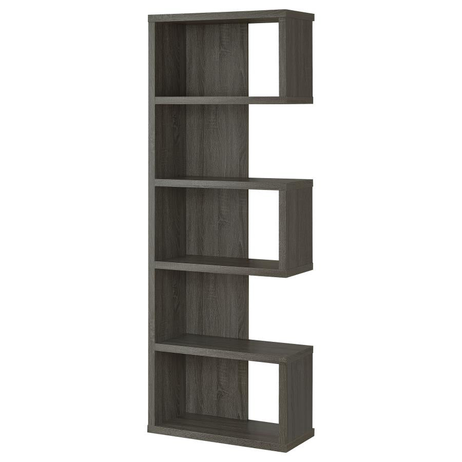 Joey - 5-tier Alternating Boxes Design Bookcase