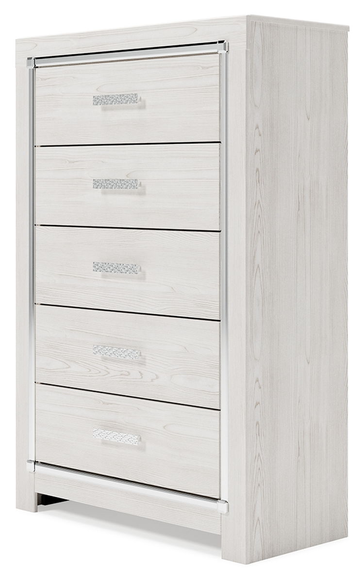 Altyra - White - Five Drawer Chest by Signature Design by Ashley® | Bel Furniture