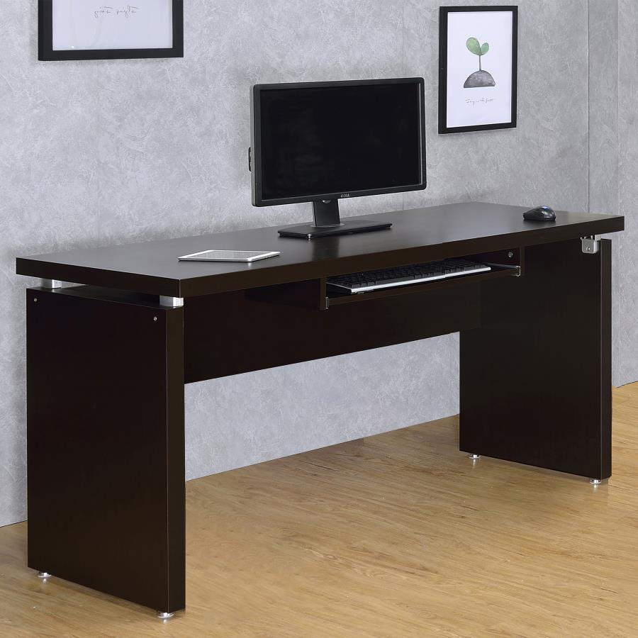 Skylar - Computer Desk With Keyboard Drawer - Cappuccino