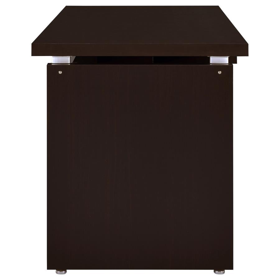 Skylar - Computer Desk With Keyboard Drawer - Cappuccino