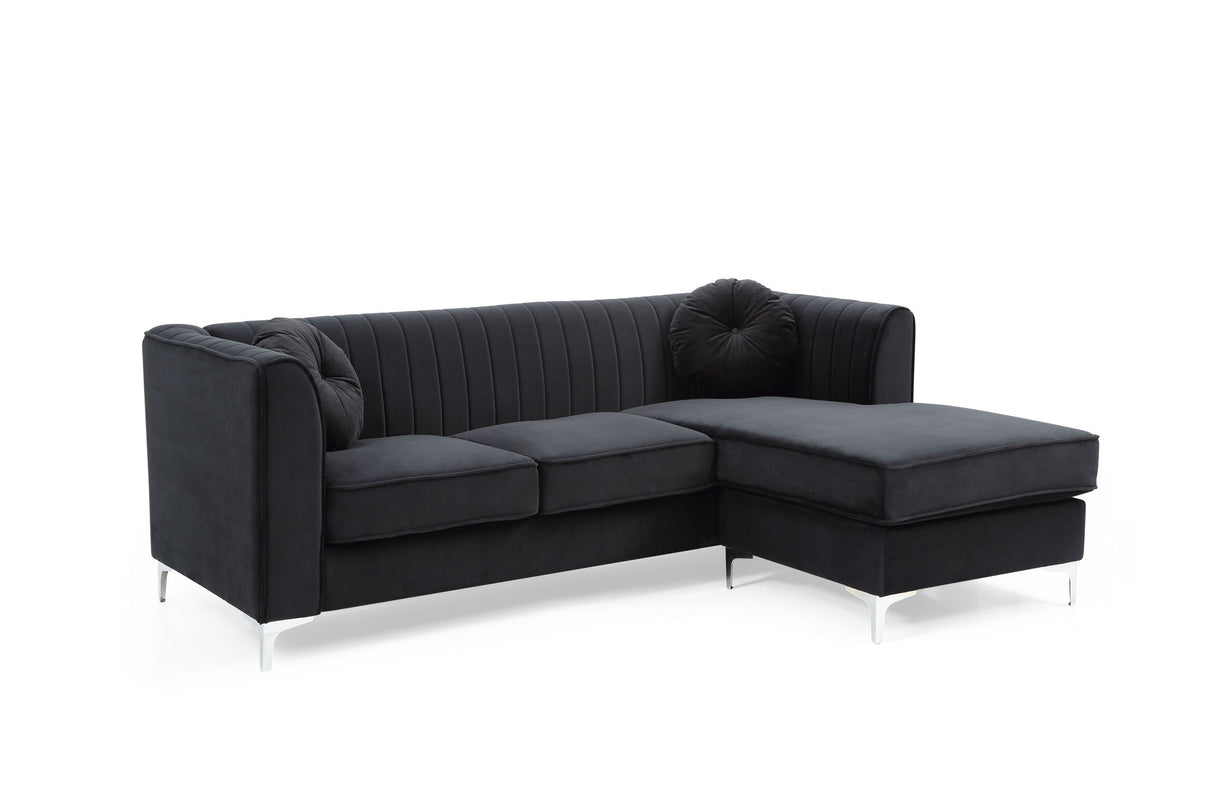 Delray - Micro Suede Sofa Chaise