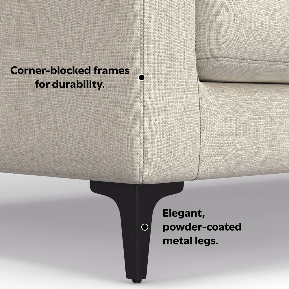 Ava - Mid Century Sofa, Upholstered by Simpli-Home | Bel Furniture