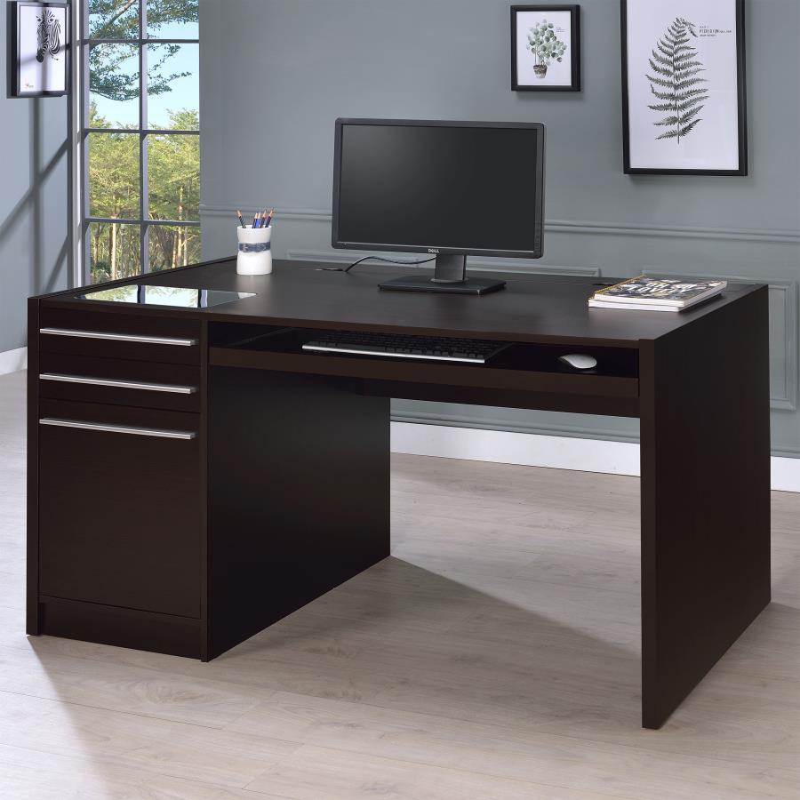 Halston - Office Computer Desk by CoasterEveryday | Bel Furniture