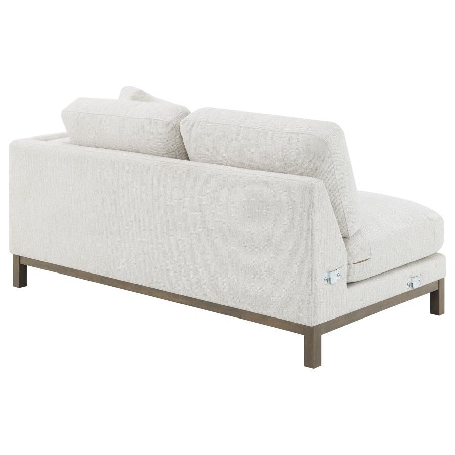 Geneva - Boucle Upholstered Sectional Chaise Sofa - Sand by Coaster Fine Furniture | Bel Furniture