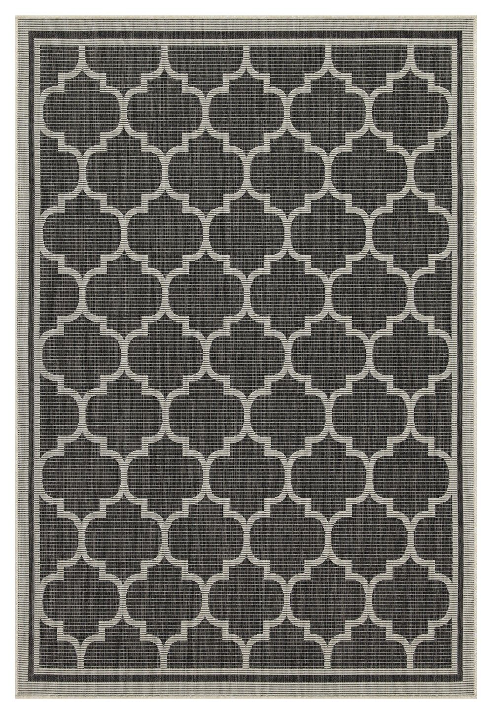 Sunshine - Area Rug Polypropylene Dark Gray 5' x 7' by Icona Home Decor | Bel Furniture