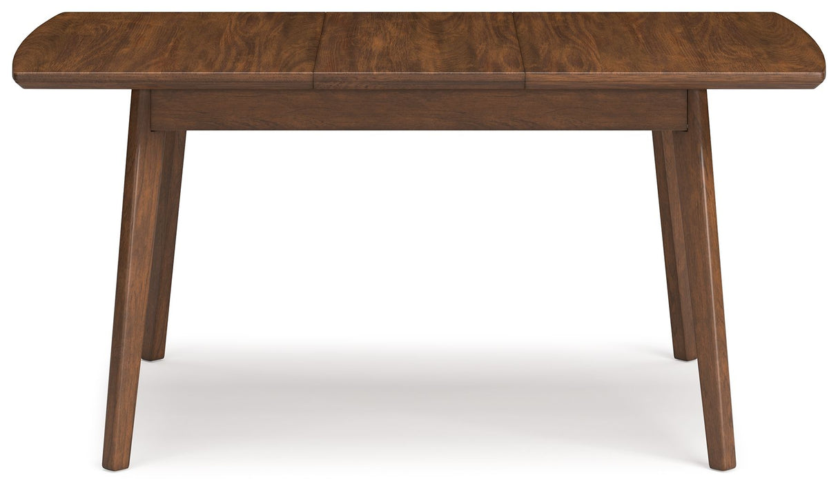 Lyncott - Brown - Rectangular Dining Room Butterfly Extension Table by Signature Design by Ashley® | Bel Furniture