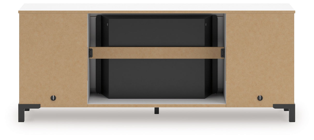 Brollevi - White - TV Stand With Fireplace by Signature Design by Ashley® | Bel Furniture
