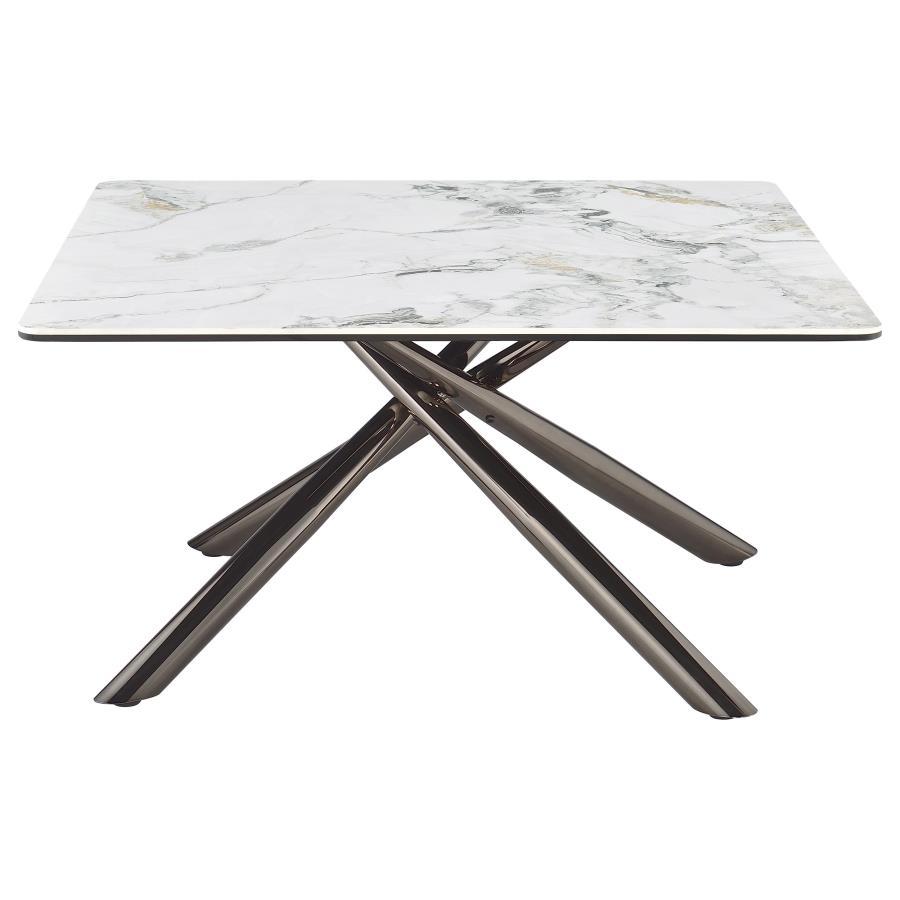 Carvell - Square Sintered Stone Table by Coaster Fine Furniture | Bel Furniture