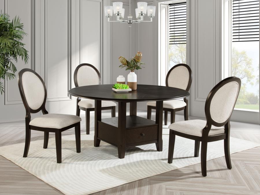 Twyla - Round Dining Table by Coaster Fine Furniture | Bel Furniture