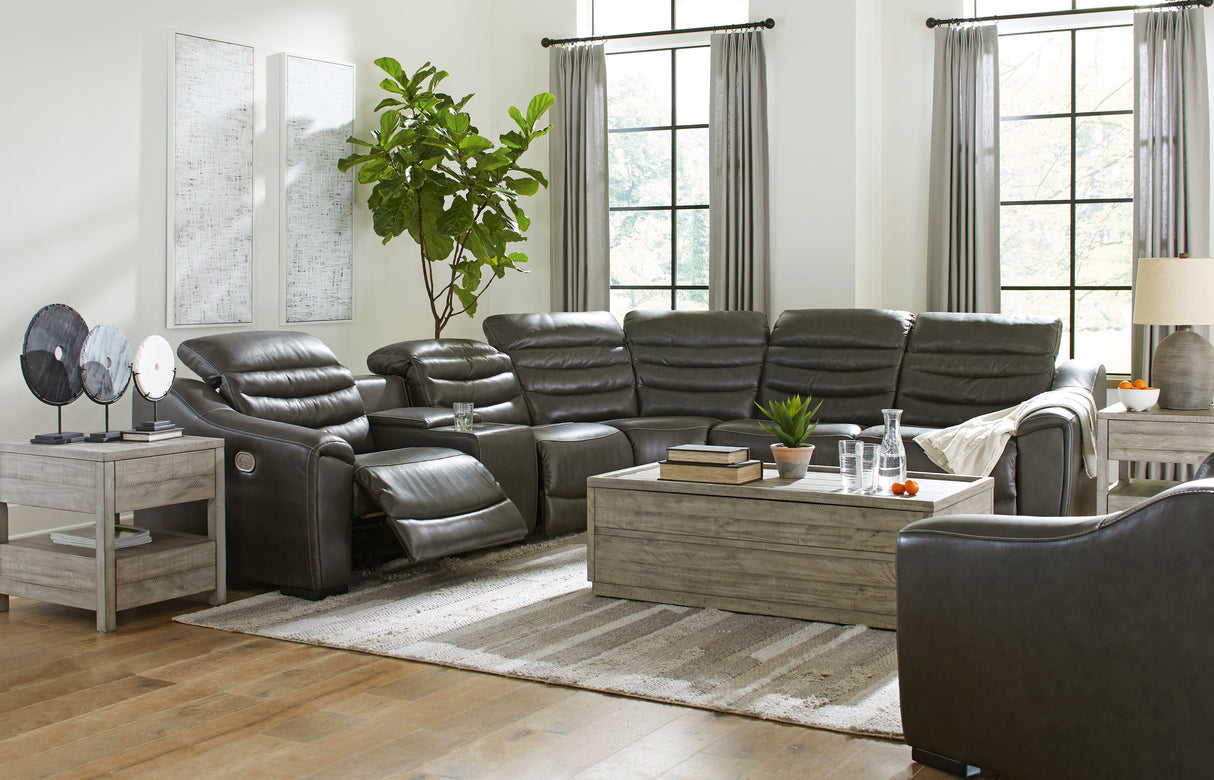 Center Line - Power Recliner Sectional by Signature Design by Ashley® | Bel Furniture
