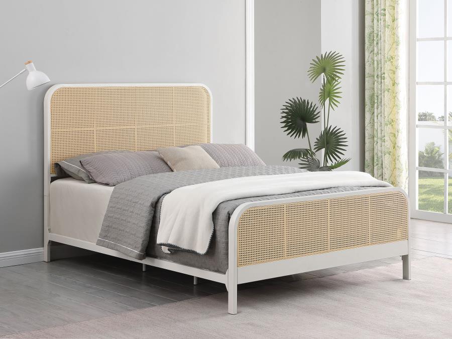 Lanewood - Open Cane Rattan Metal Bed by Coaster Fine Furniture | Bel Furniture
