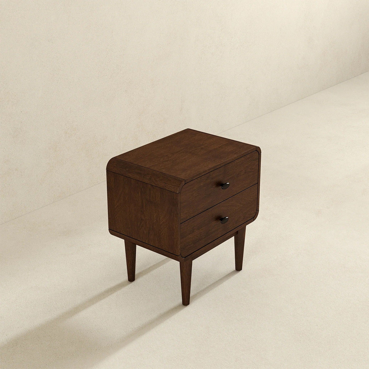 Alexa - Mid-Century Modern Style Night Stand - Brown by Ashcroft Furniture | Bel Furniture
