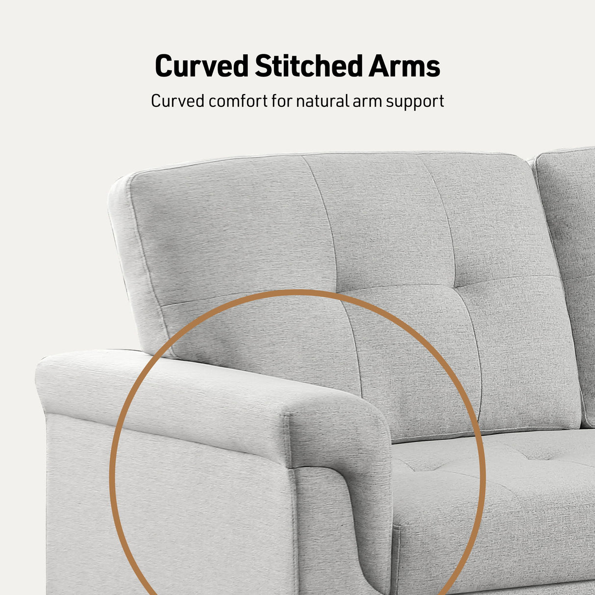 Lucca - Linen Reversible Sleeper Sectional Sofa With Storage Chaise