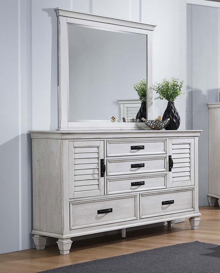 Franco - 5-Drawer Dresser With Mirror by CoasterEssence | Bel Furniture