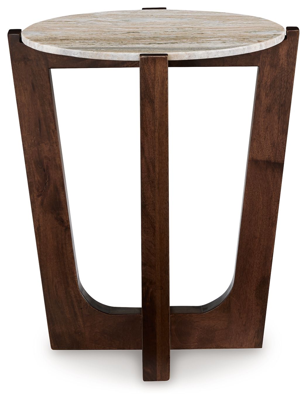 Tanidore - Warm Brown - Round End Table by Signature Design by Ashley® | Bel Furniture