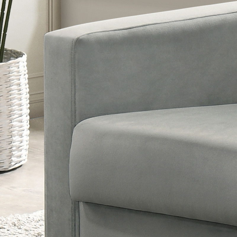 Hale - Velvet Accent Armchair With Tufting by Lilola Home | Bel Furniture
