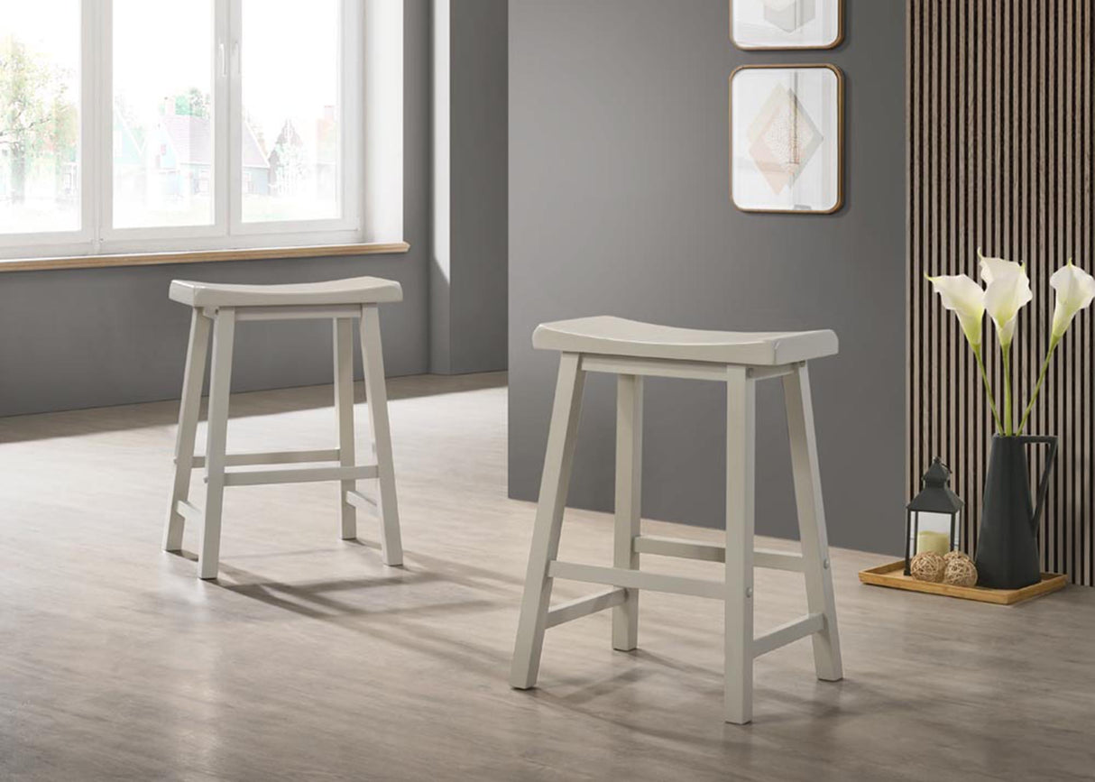 Alonzo - 17.5" Backless Ergonomic Counter Height Stool (Set of 2) by Lilola Home | Bel Furniture