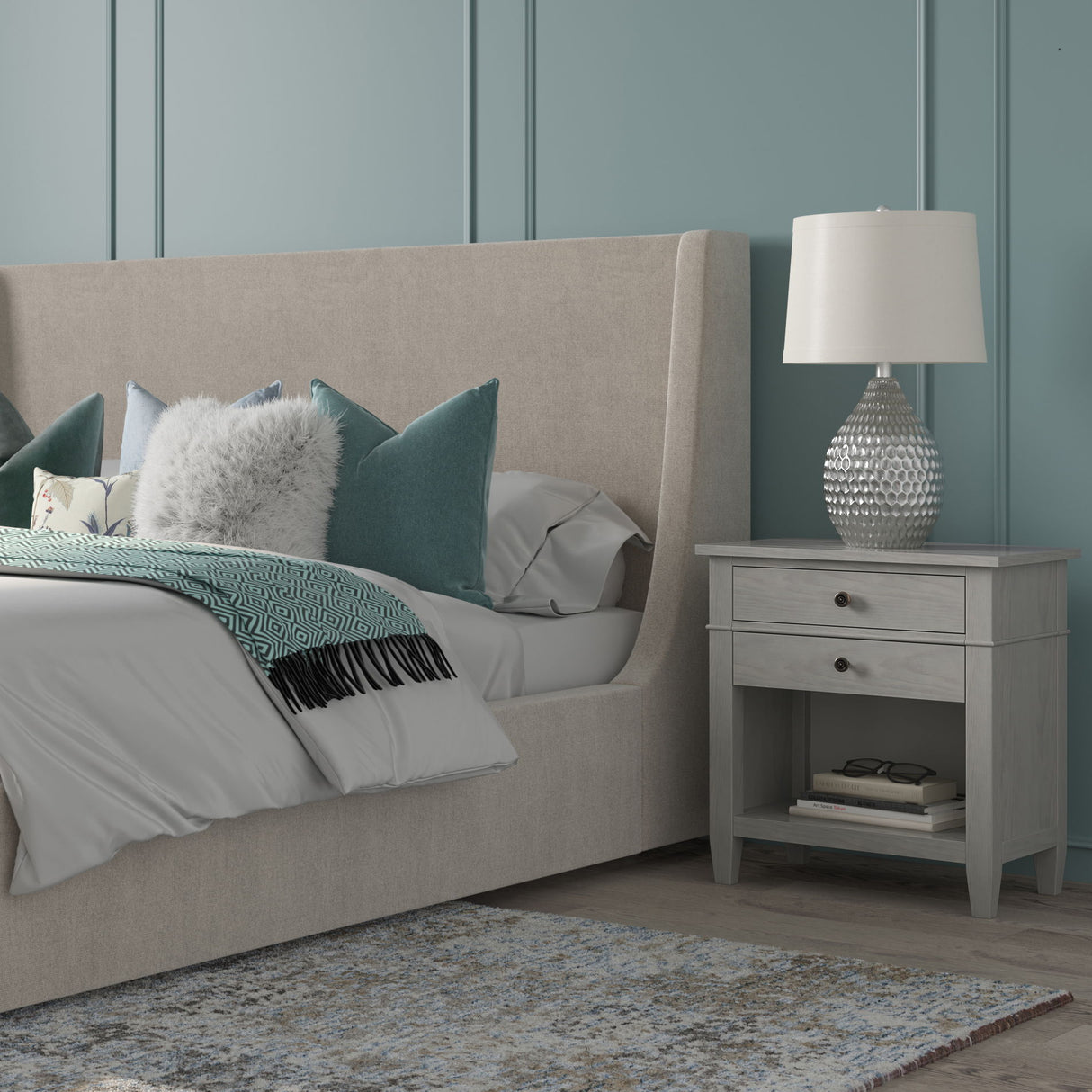 Carlton - Bedside Table, Handcrafted by Simpli-Home | Bel Furniture