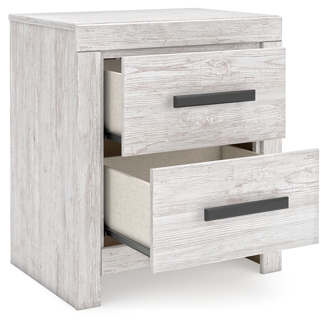 Cayboni - Whitewash - Two Drawer Night Stand by Signature Design by Ashley® | Bel Furniture