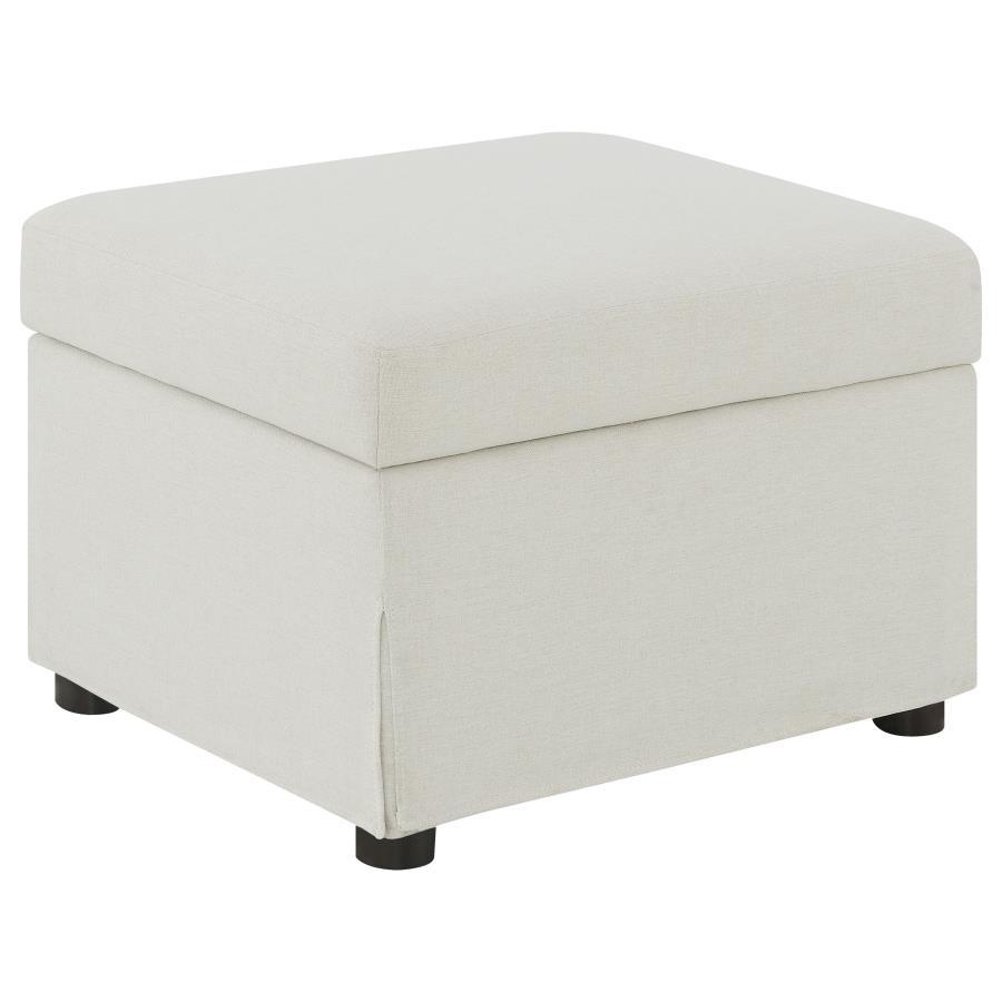 Winter - Upholstered Hydraulic Lift Top Storage Ottoman Beige by Coaster Fine Furniture | Bel Furniture