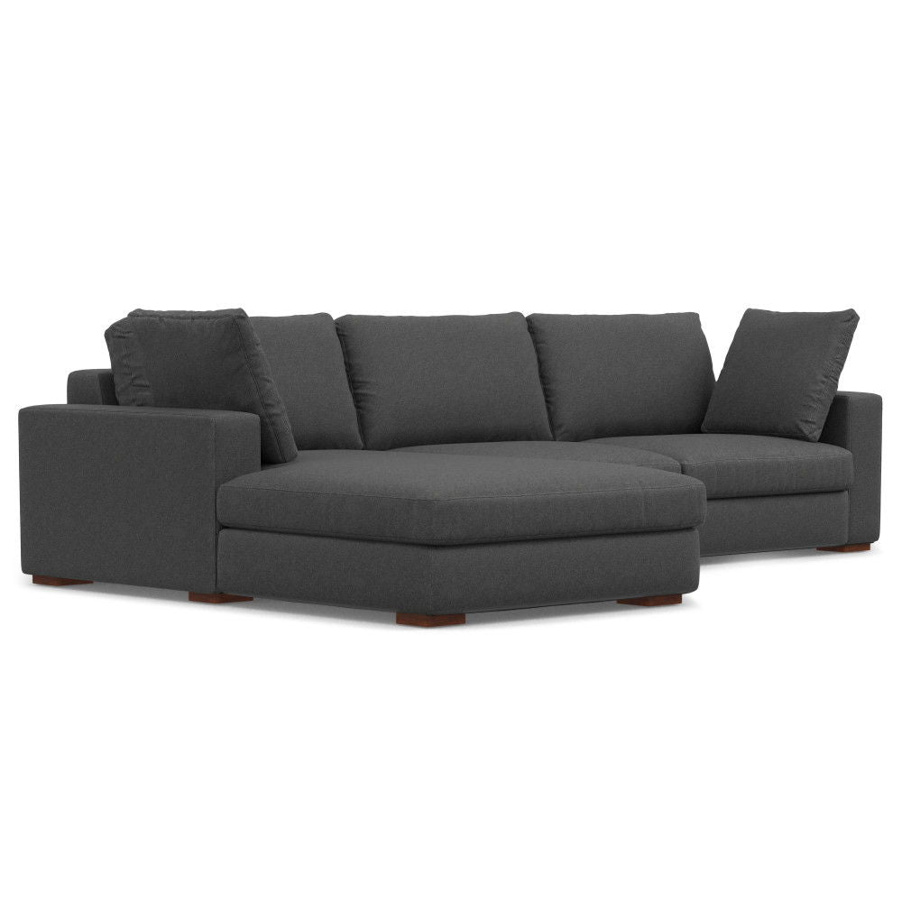 Charlie - Upholstered Deep Seater Sectional Sofa by Simpli-Home | Bel Furniture