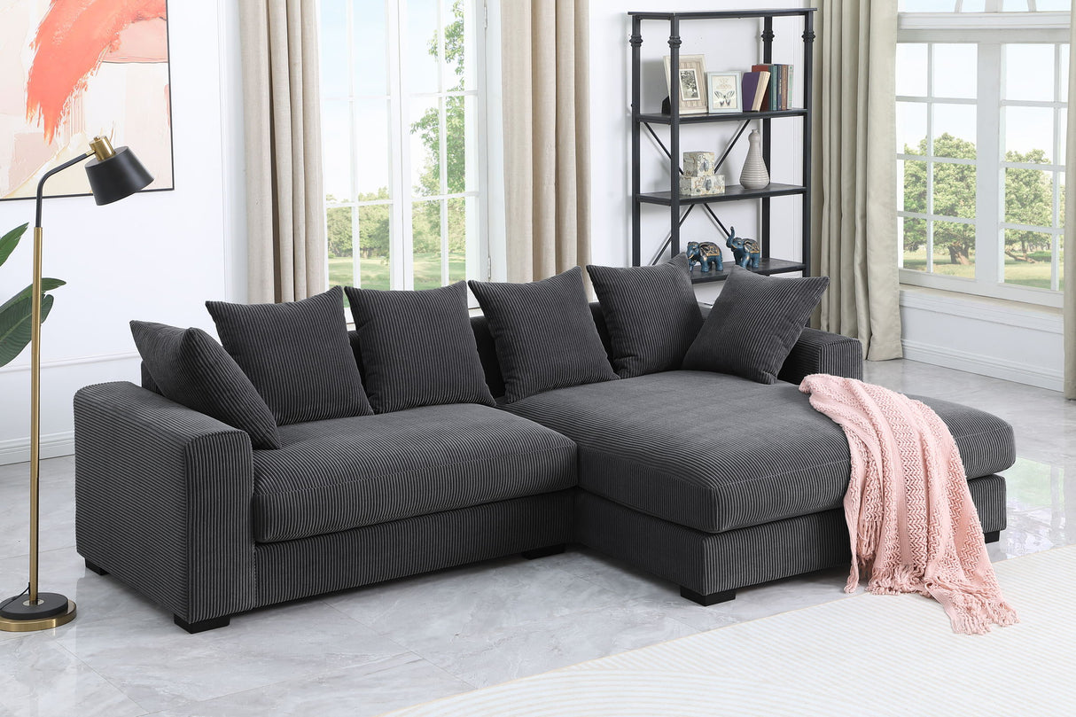 Naomi - 3 Piece Upholstered Sectional by Cynthia's Furniture | Bel Furniture