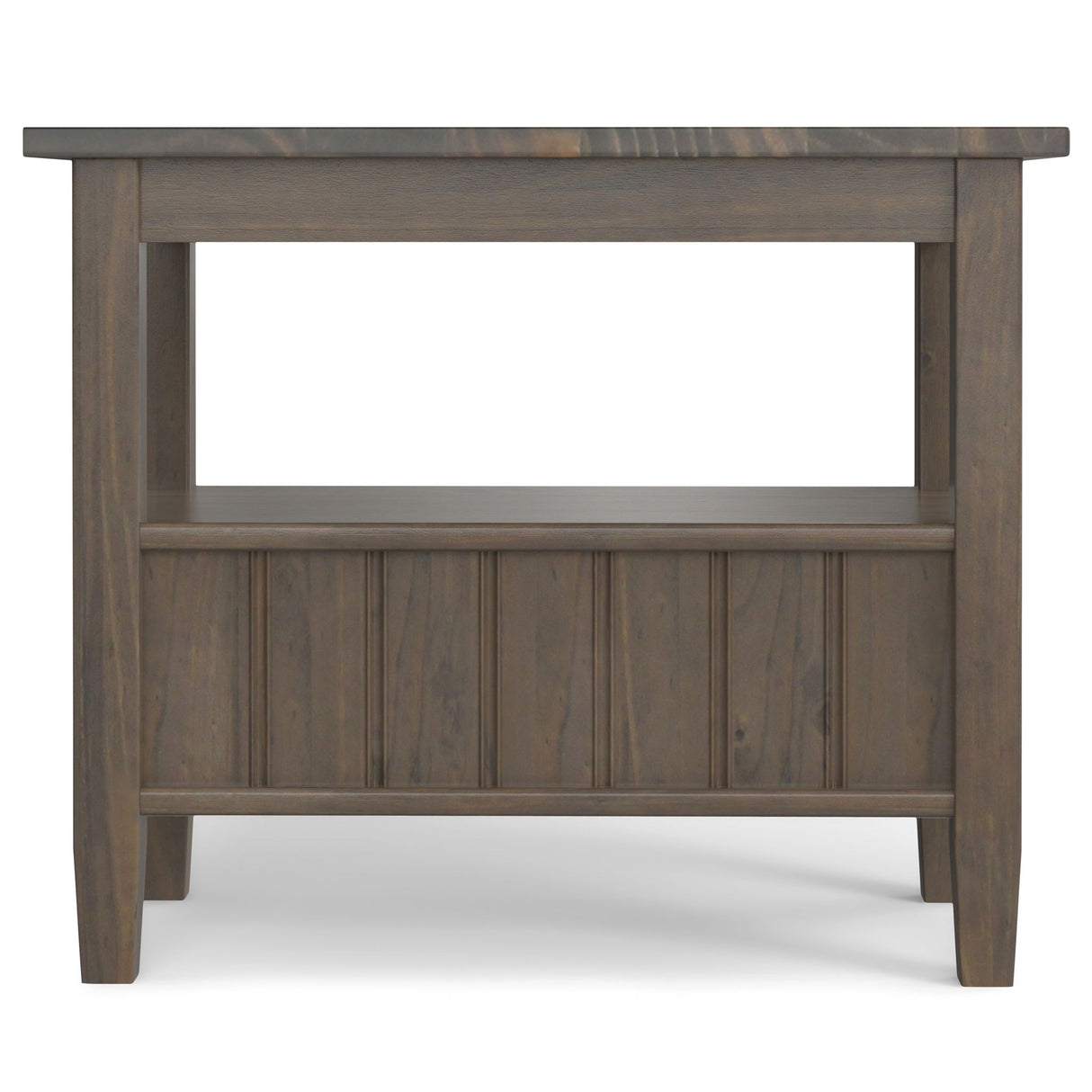 Lev - Narrow End Table - Smoky Brown by Simpli-Home | Bel Furniture