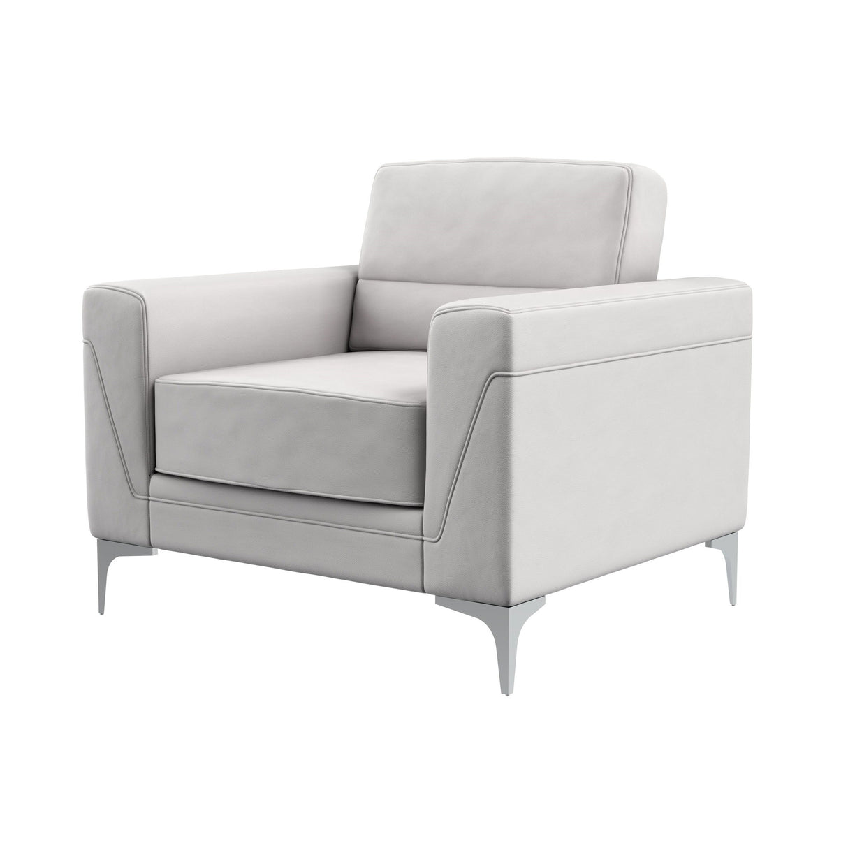 Creta - Chair - Light Gray by Global Furniture USA | Bel Furniture