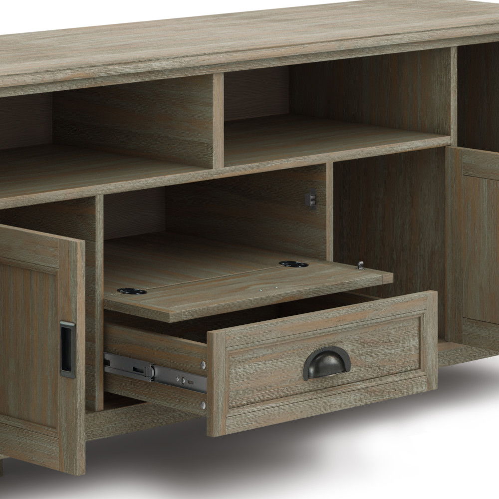 Burlington - TV Media Stand by Simpli-Home | Bel Furniture