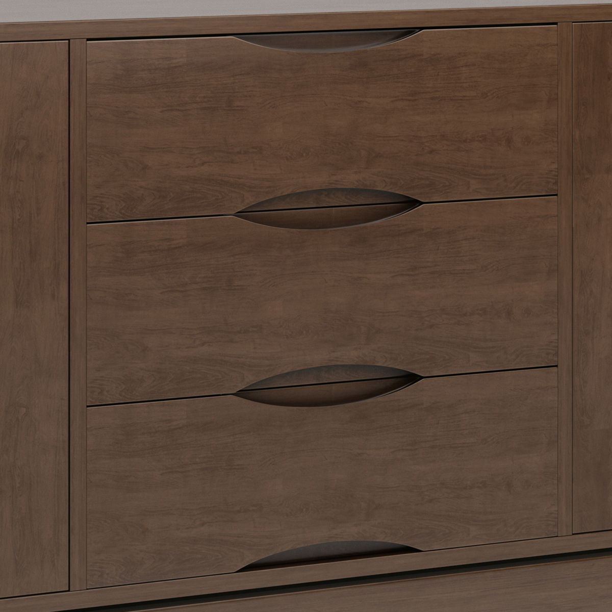 Harper - Sideboard Buffet - Walnut Brown by Simpli-Home | Bel Furniture