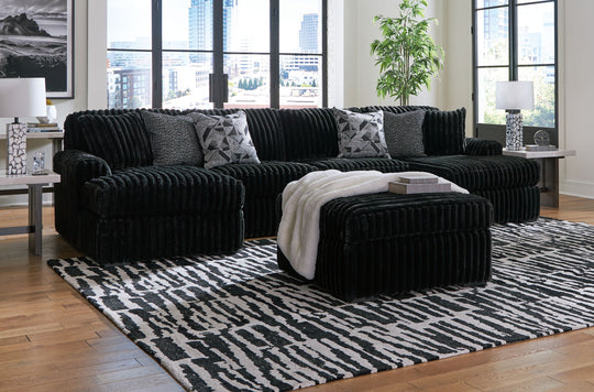 Midnight-Madness - 4 Piece Sectional Set