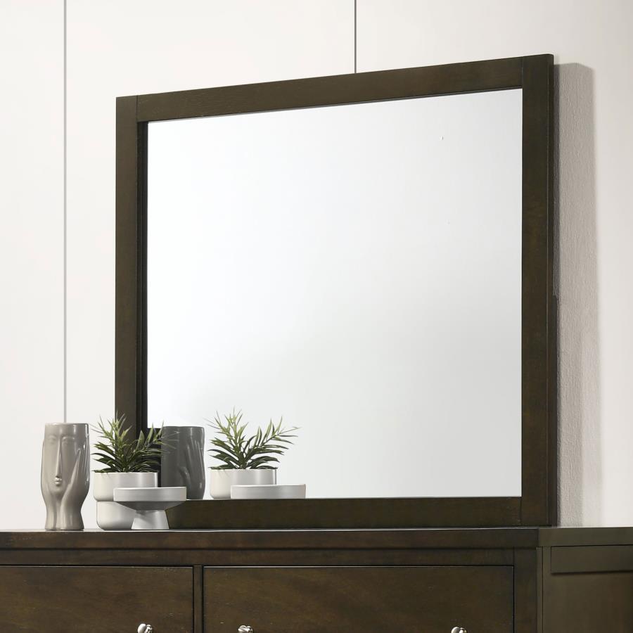Wilkes - Dresser Mirror - Dark Cocoa by Coaster Fine Furniture | Bel Furniture