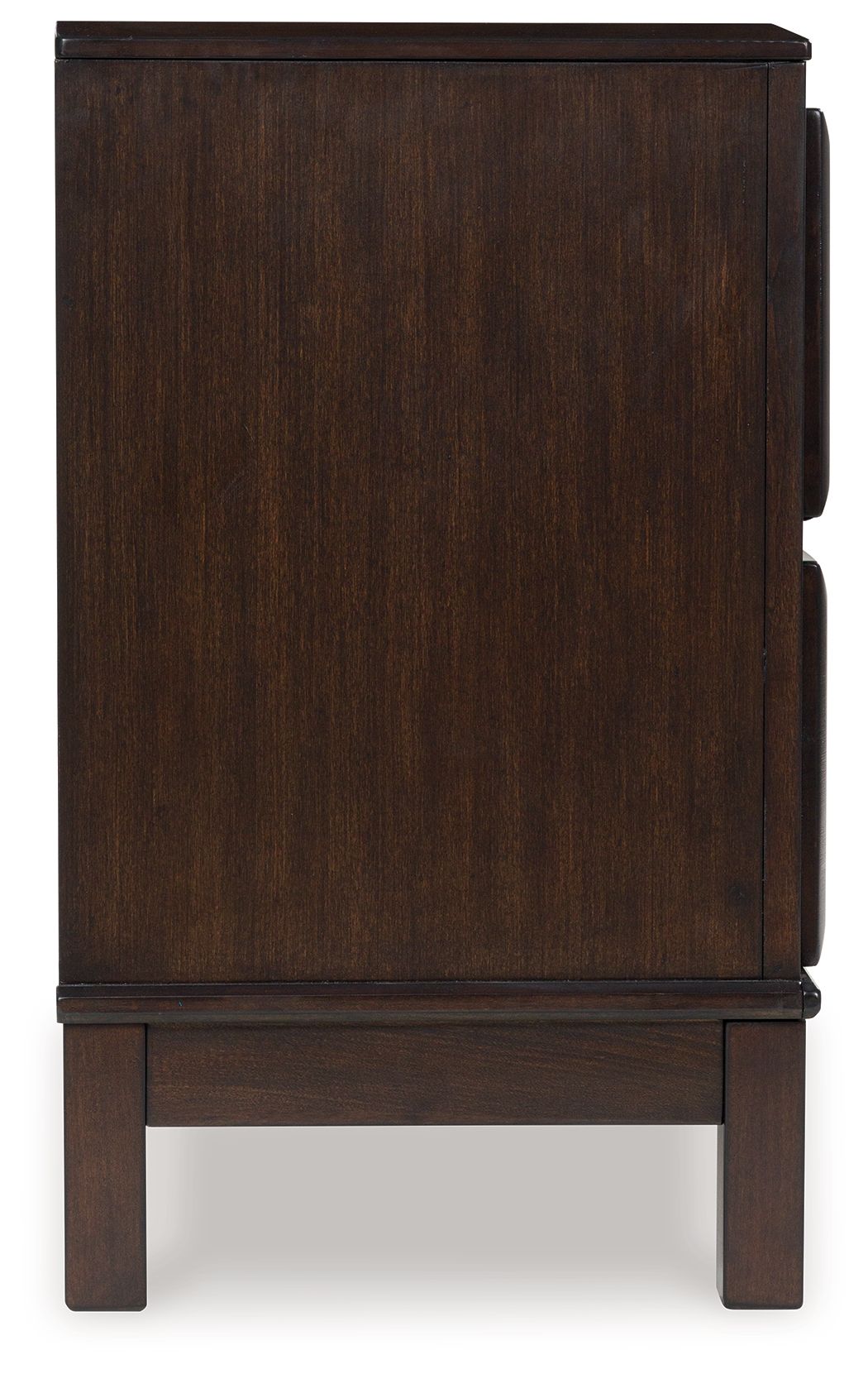 Vanmore - Dark Brown - Two Drawer Night Stand by Benchcraft® | Bel Furniture