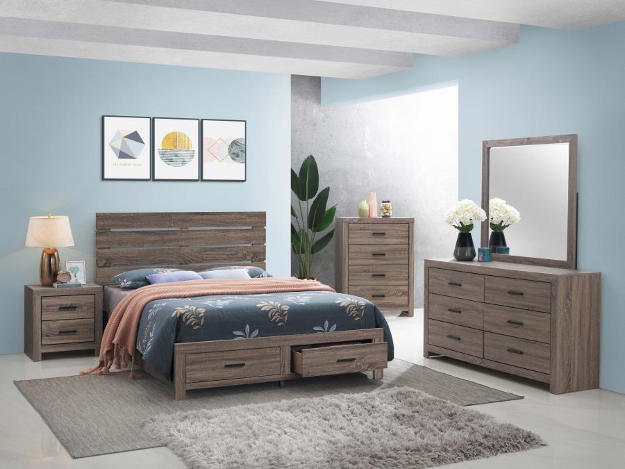 Brantford - Wood Storage Panel Bed by CoasterEveryday | Bel Furniture