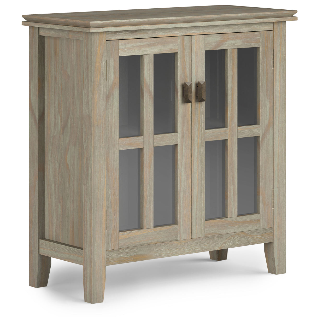 Artisan - Handcrafted Low Storage Cabinet Gray by Simpli-Home | Bel Furniture