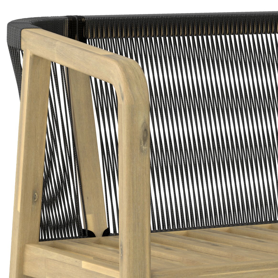 Palmetto - Outdoor Sofa - Stone Gray by Simpli-Home | Bel Furniture