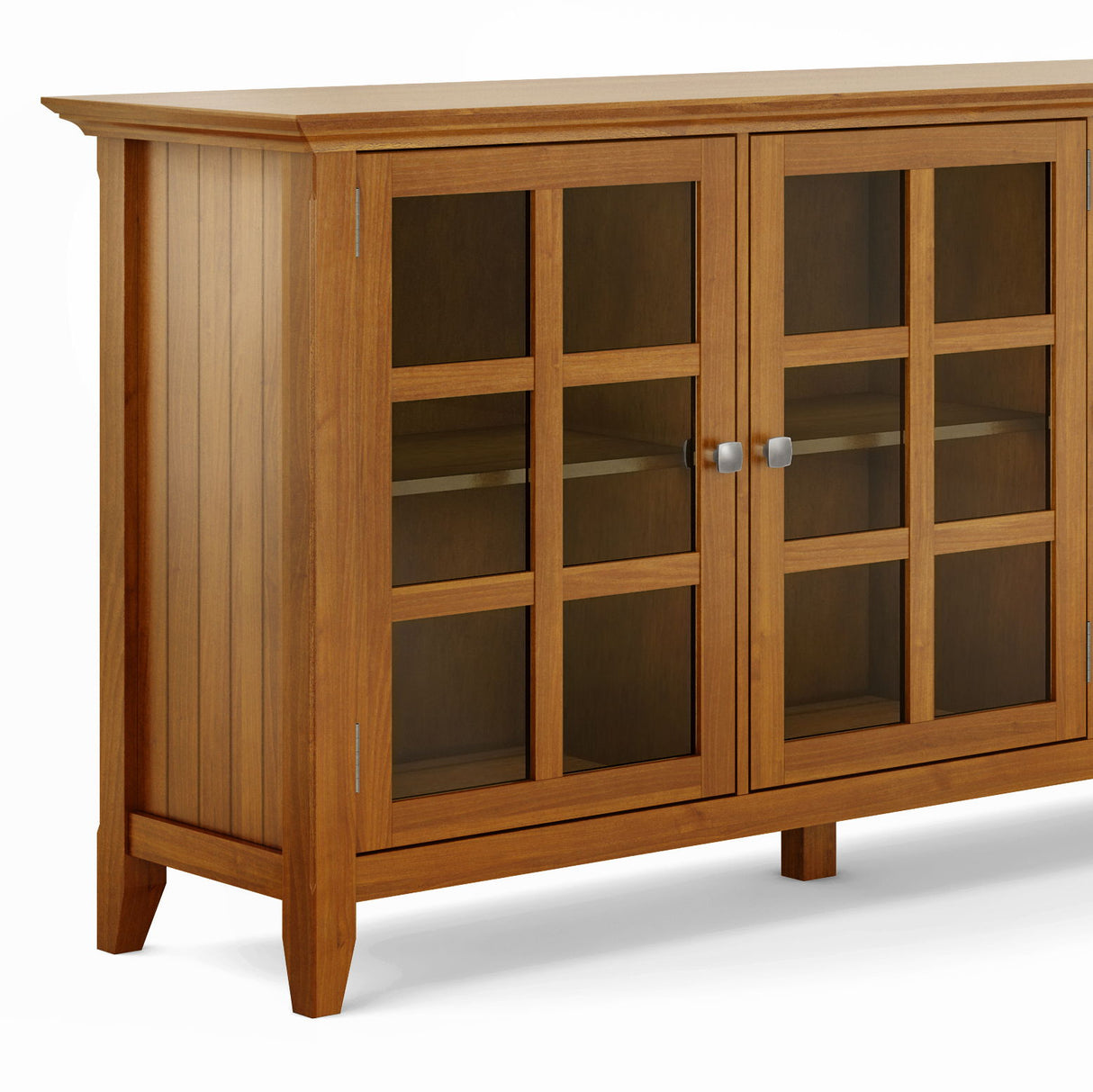 Acadian - Wide Storage Cabinet Handcrafted by Simpli-Home | Bel Furniture