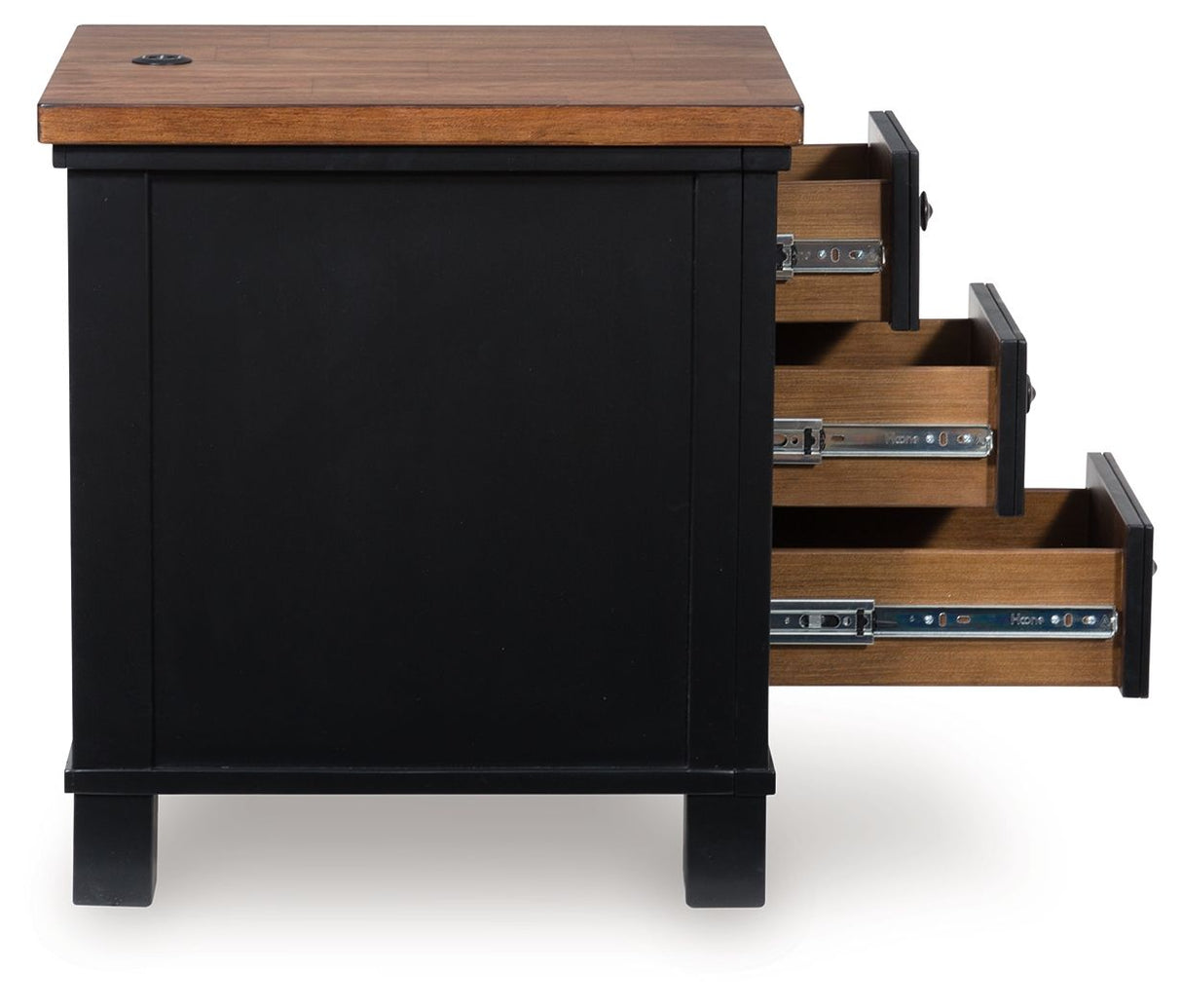 Wildenauer - Brown / Black - Chair Side End Table by Signature Design by Ashley® | Bel Furniture