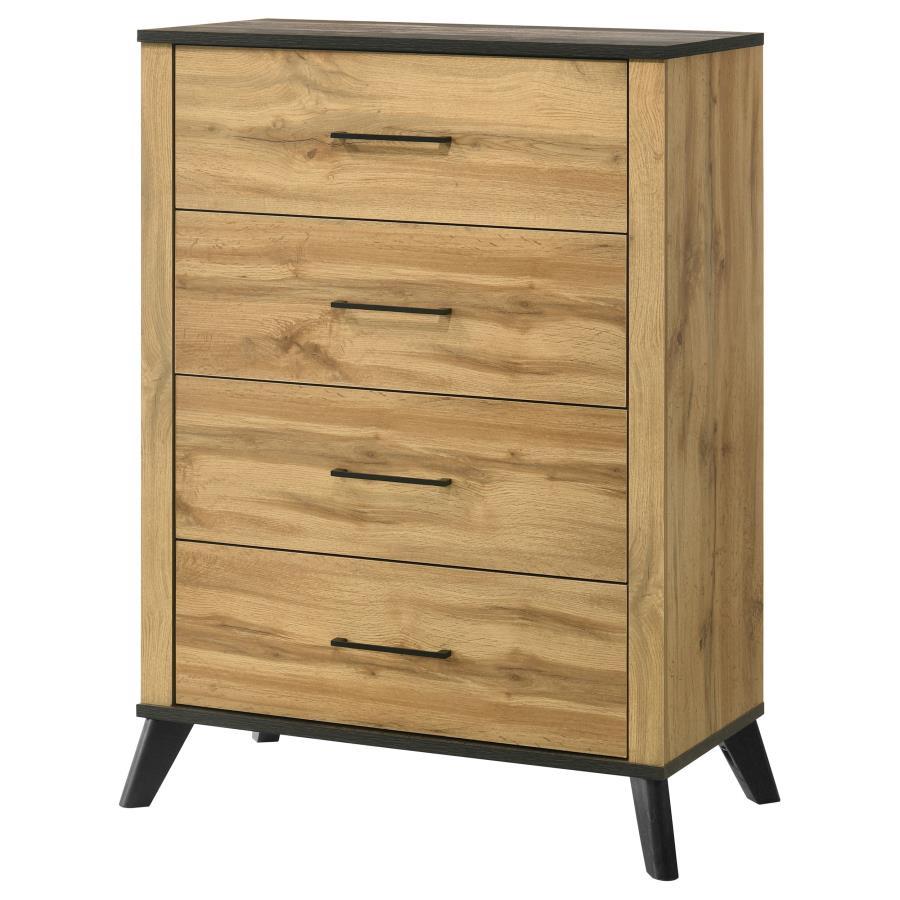 Kaywood - 4-Drawer Bedroom Chest Of Drawers - Natural Pine by Coaster Fine Furniture | Bel Furniture