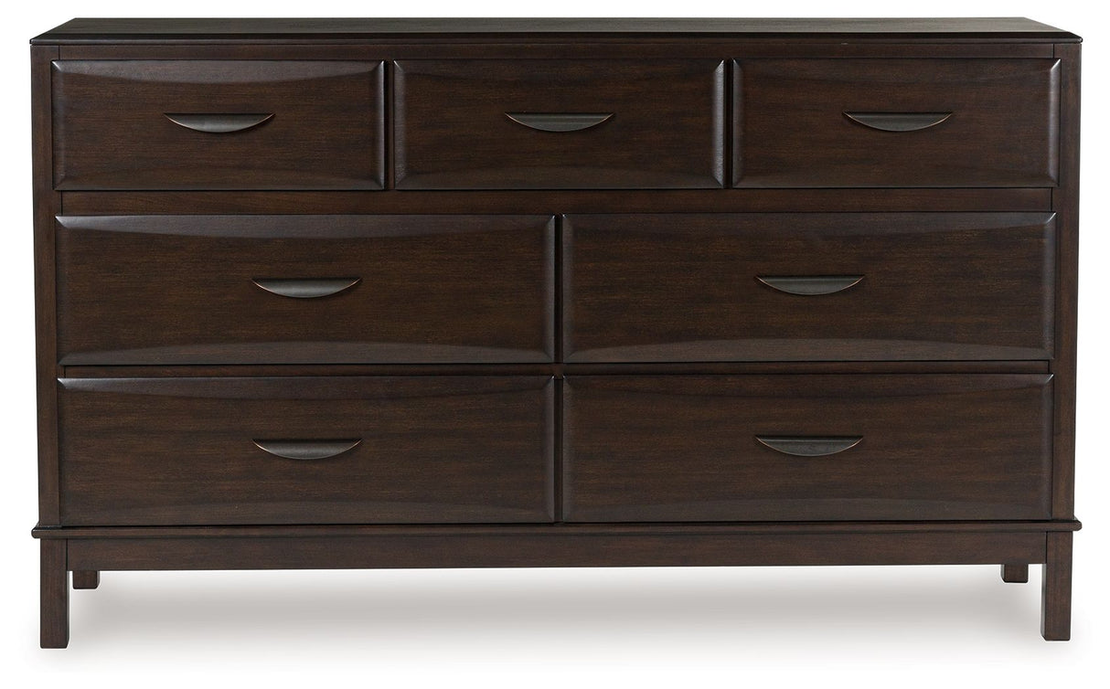 Vanmore - Dark Brown - Dresser by Benchcraft® | Bel Furniture