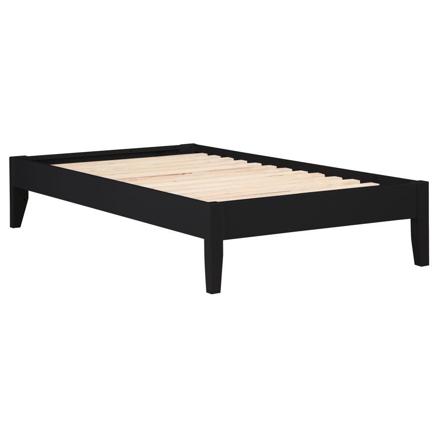 Hounslow - Universal Platform Bed Black Twin by CoasterEssence | Bel Furniture