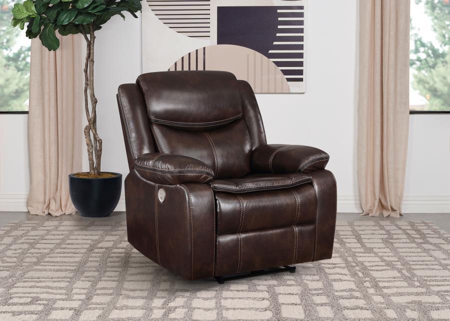 Sycamore - Upholstered Power Recliner Chair by Coaster Fine Furniture | Bel Furniture