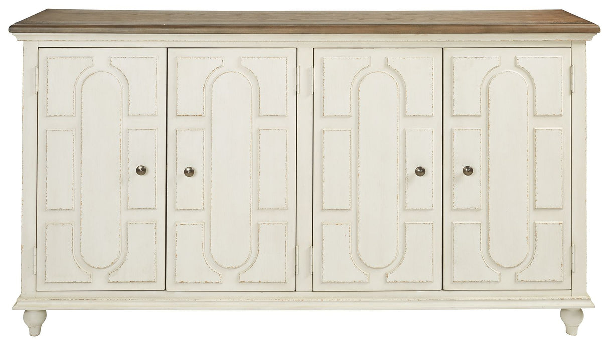 Roranville - Antique White - Accent Cabinet by Signature Design by Ashley® | Bel Furniture