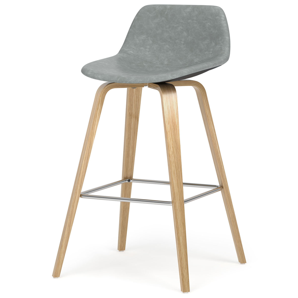 Randolph - Counter / Bar Height Stool Upholstered (Set of 2) - Gray