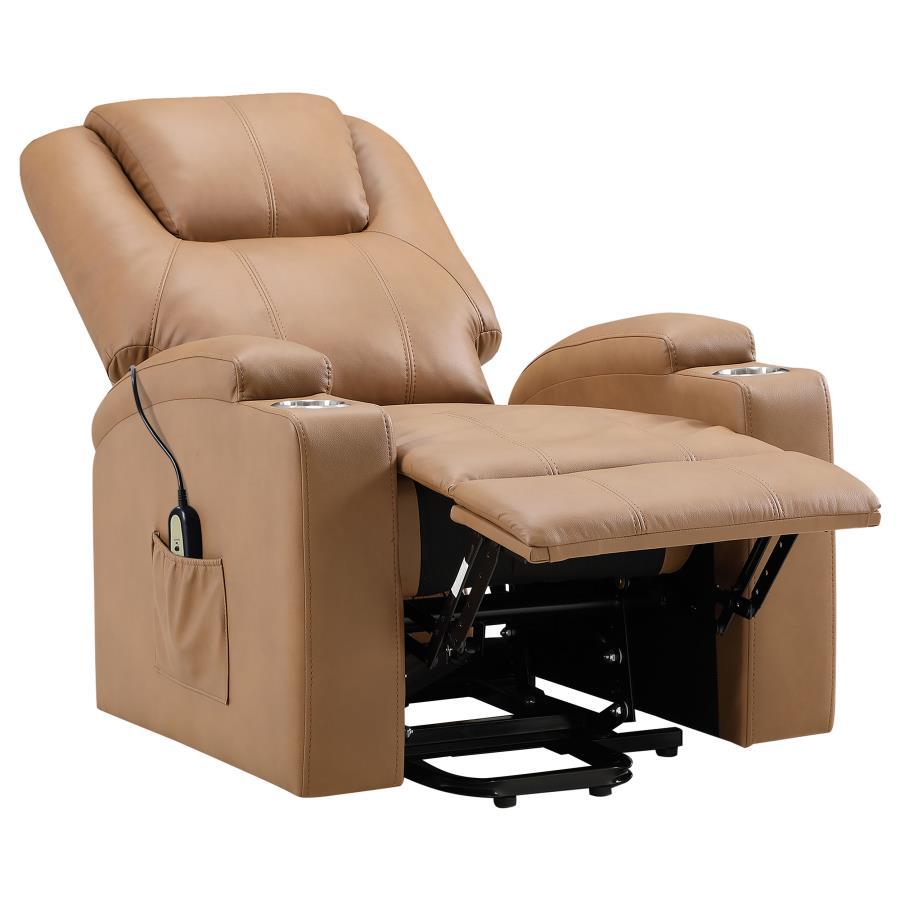 Armstrong - Upholstered Power Lift Massage Recliner by Coaster Fine Furniture | Bel Furniture