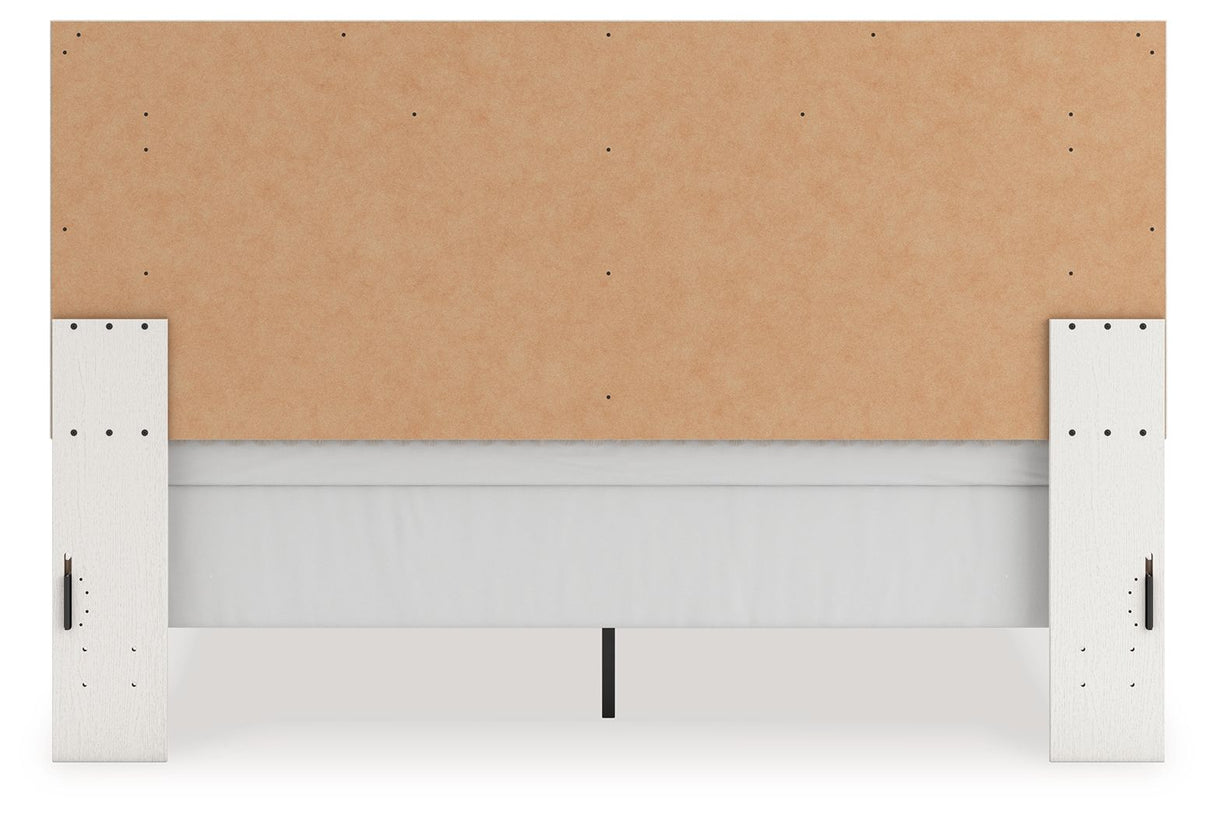 Zuraleus - King Upholstered Panel Bed - White