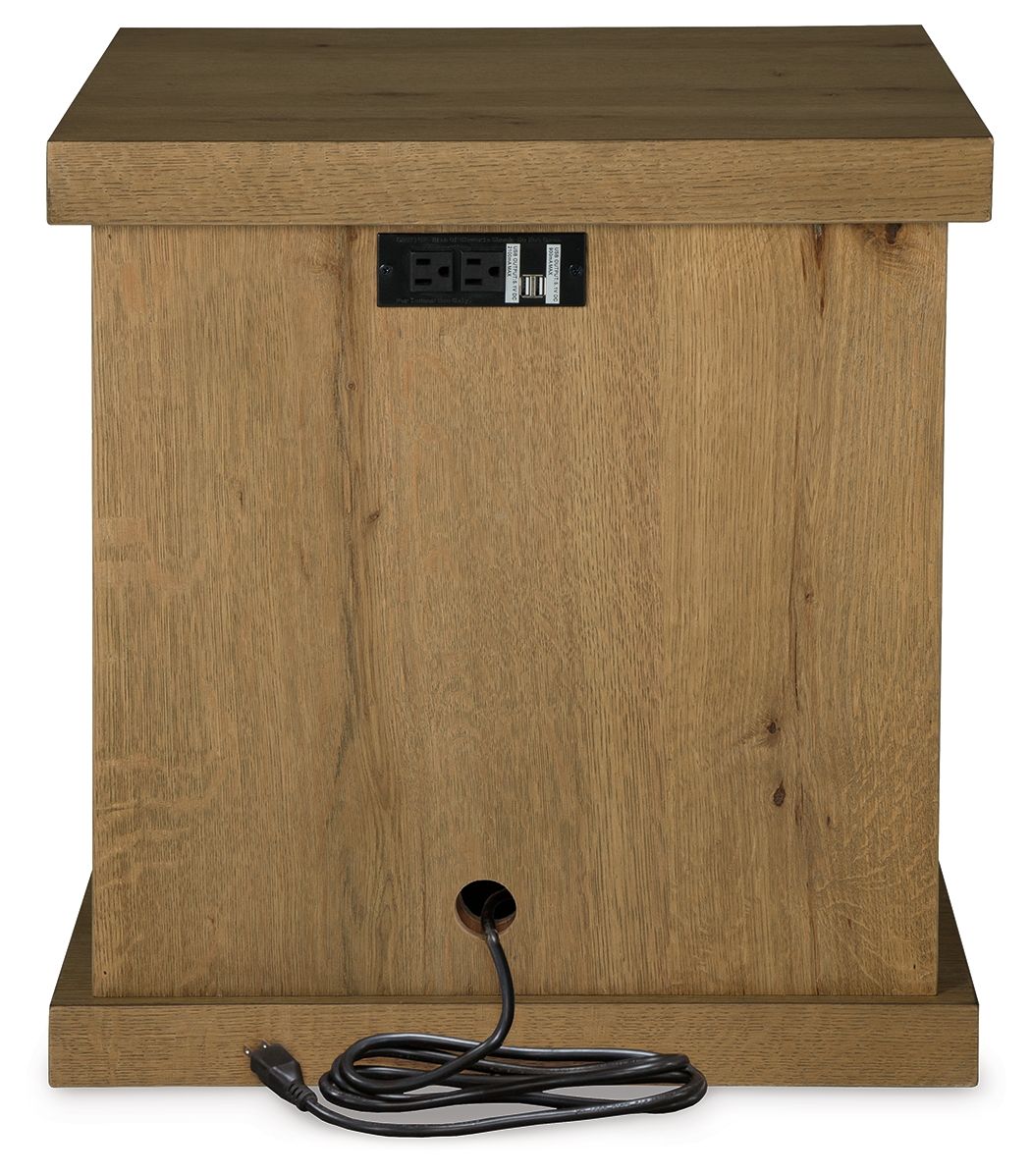 Brinstead - Light Brown - Chair Side End Table by Signature Design by Ashley® | Bel Furniture