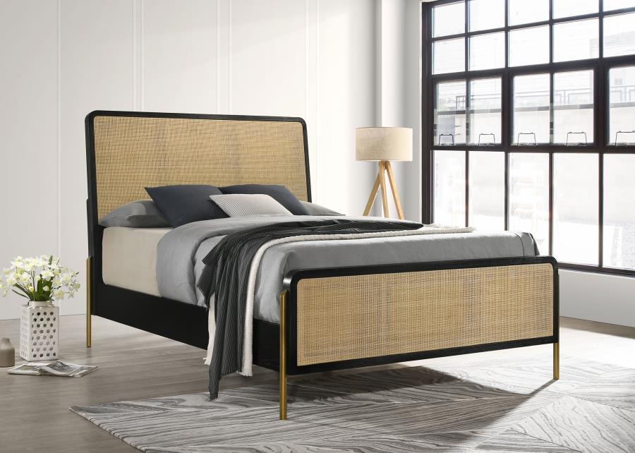 Arini - Rattan Panel Bed by CoasterElevations | Bel Furniture