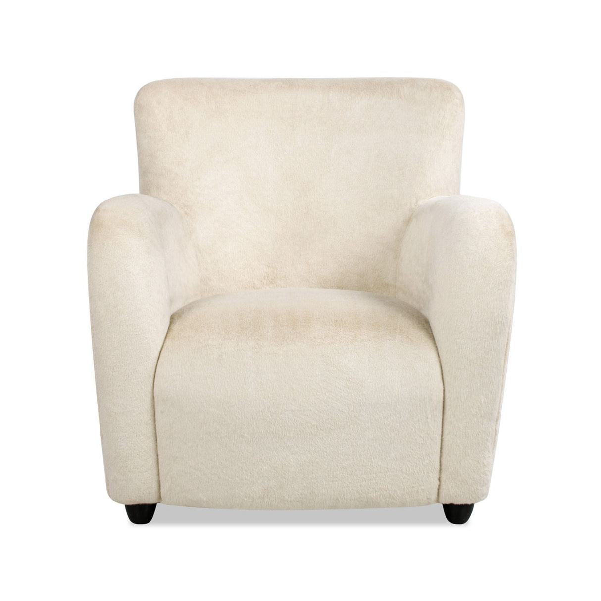 Wolffe - Curved Arm Accent Chair - Creme De La Creme White by Jennifer Taylor Home | Bel Furniture